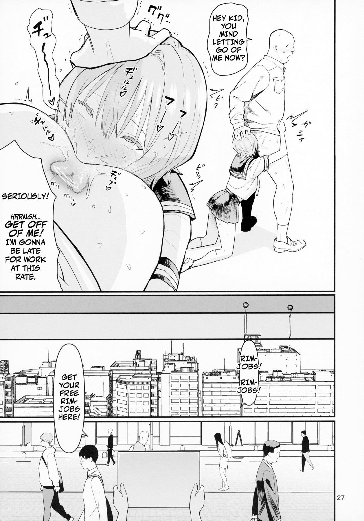 Hentai Manga Comic-FREE RIMJOBS 2-Read-25